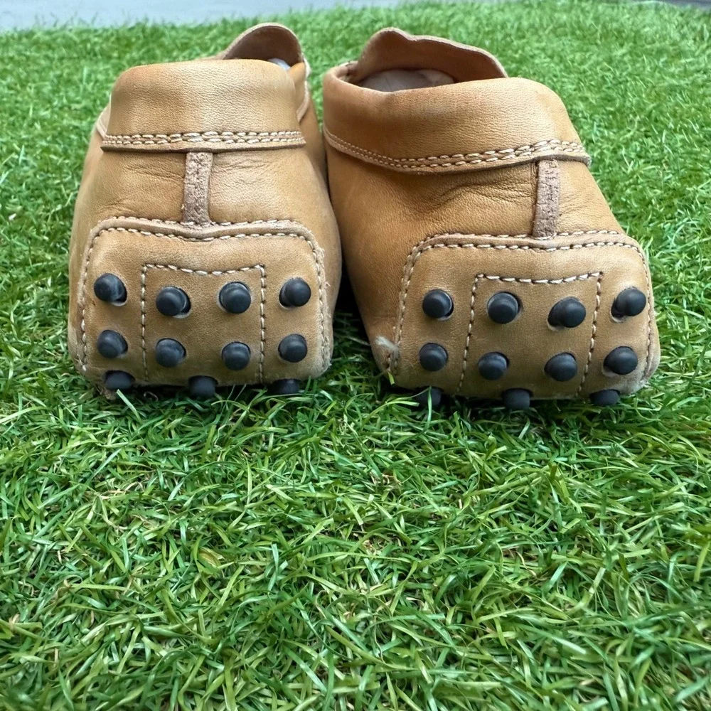 Tods Gommino Driving Loafers Tan Leather Mens‎ Size 39.5 Italy Penny Brown